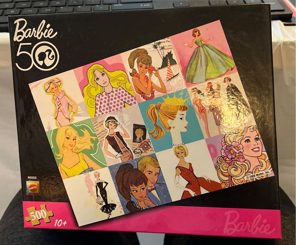 Barbie 50th Anniversary - Mattel Puzzles puzzle collectible [Barcode 027084795103] - Main Image 1