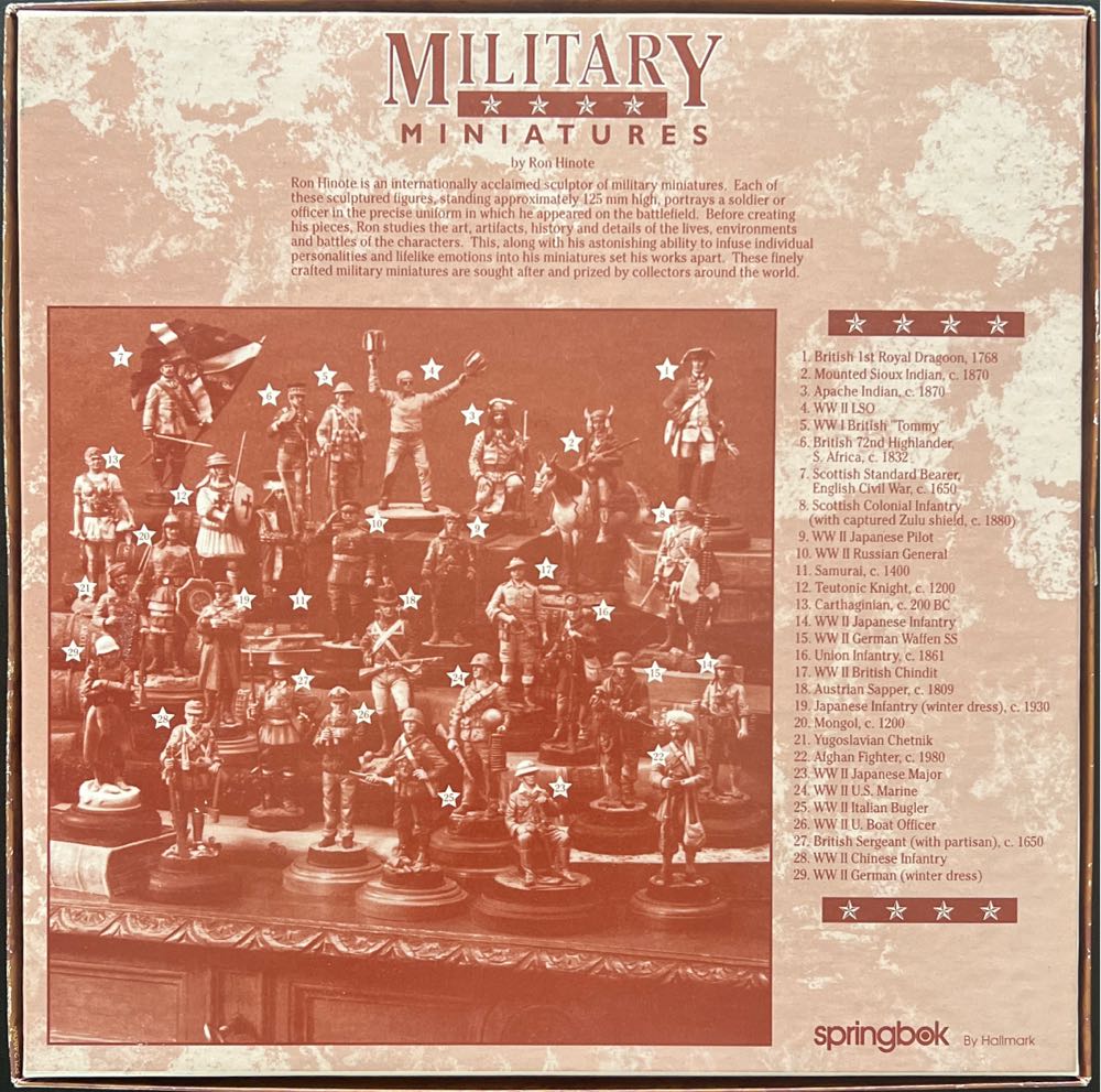 Military Miniatures - 865, 6/10/25 - Springbok - A Hallmark Company puzzle collectible - Main Image 4