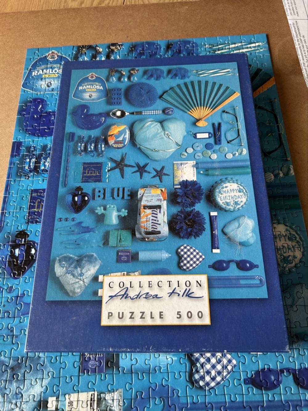 Tilk Brilliant Blue 500 Teile Brandora - HEYE puzzle collectible [Barcode 4001689290092] - Main Image 4