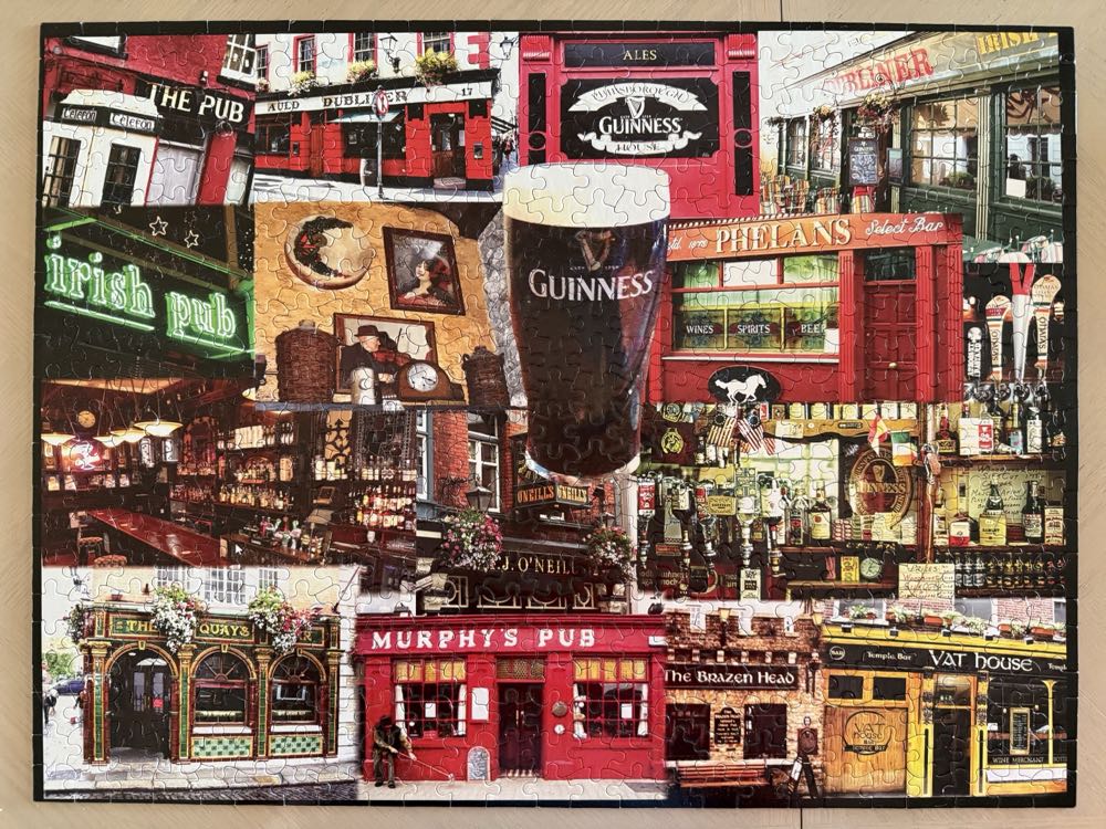 Irish Pubs - White Mountain puzzle collectible [Barcode 724819255078] - Main Image 2