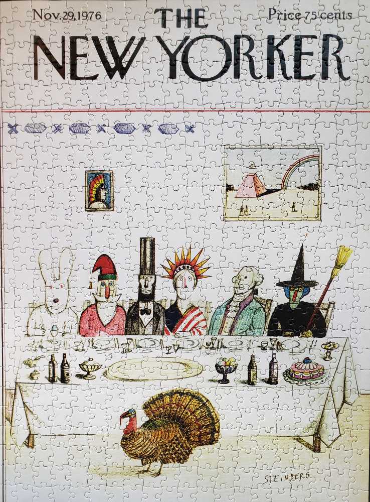 Thanksgiving Dinner - New York Puzzle Company puzzle collectible [Barcode 819844012571] - Main Image 2