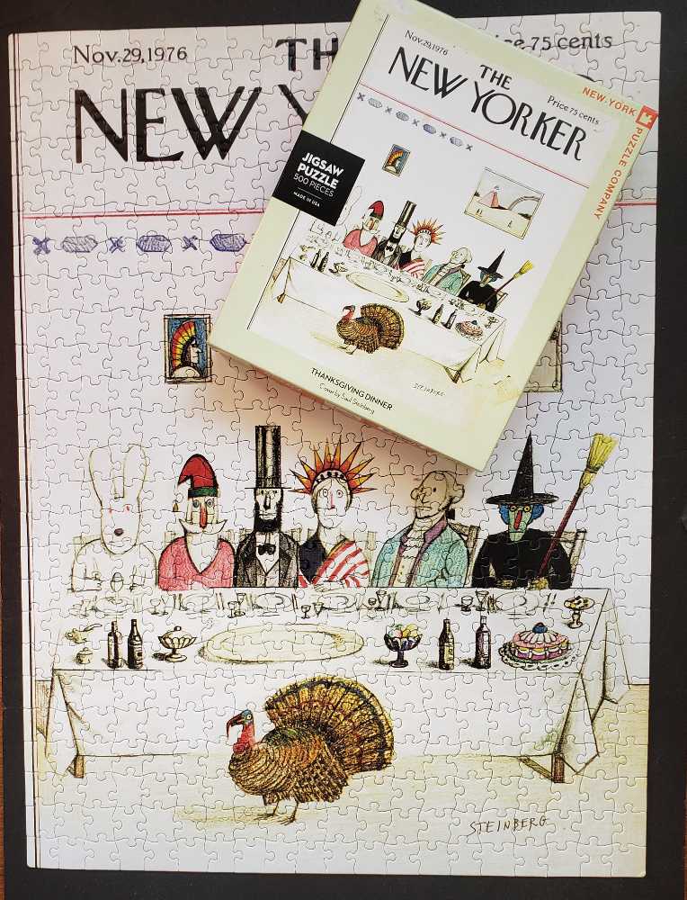 Thanksgiving Dinner - New York Puzzle Company puzzle collectible [Barcode 819844012571] - Main Image 3
