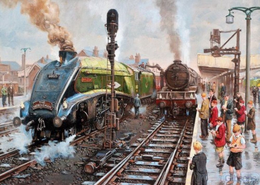 Spotters At Doncaster - Gibsons puzzle collectible [Barcode 5012269063172] - Main Image 2