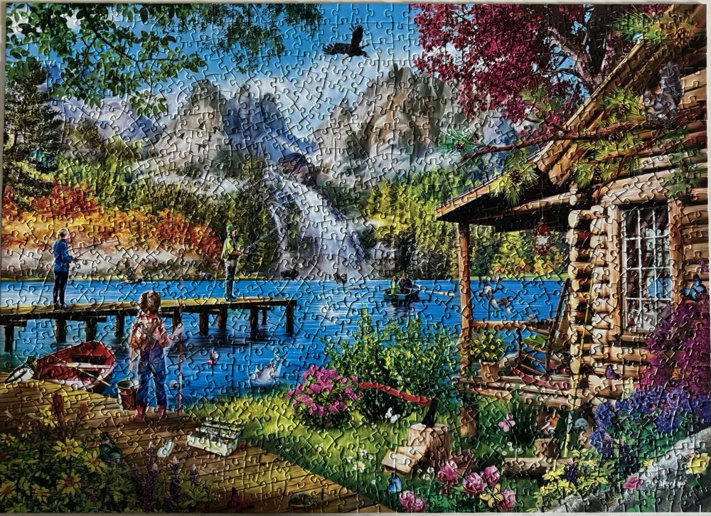 Fishing With Pappy - MasterPieces puzzle collectible [Barcode 705988721809] - Main Image 2