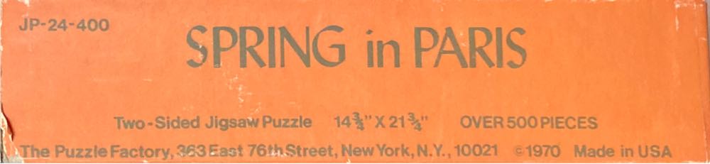 Unicorn In Captivity/Spring In Paris - The Puzzle Factory puzzle collectible - Main Image 4