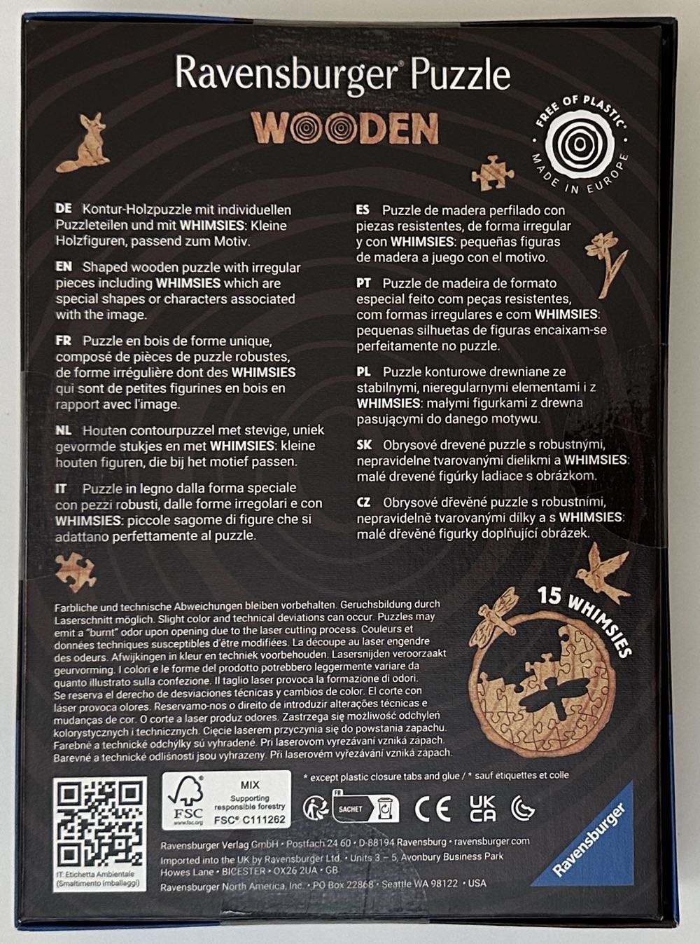 Colorful Fox - Ravensburger puzzle collectible [Barcode 4005556175123] - Main Image 3