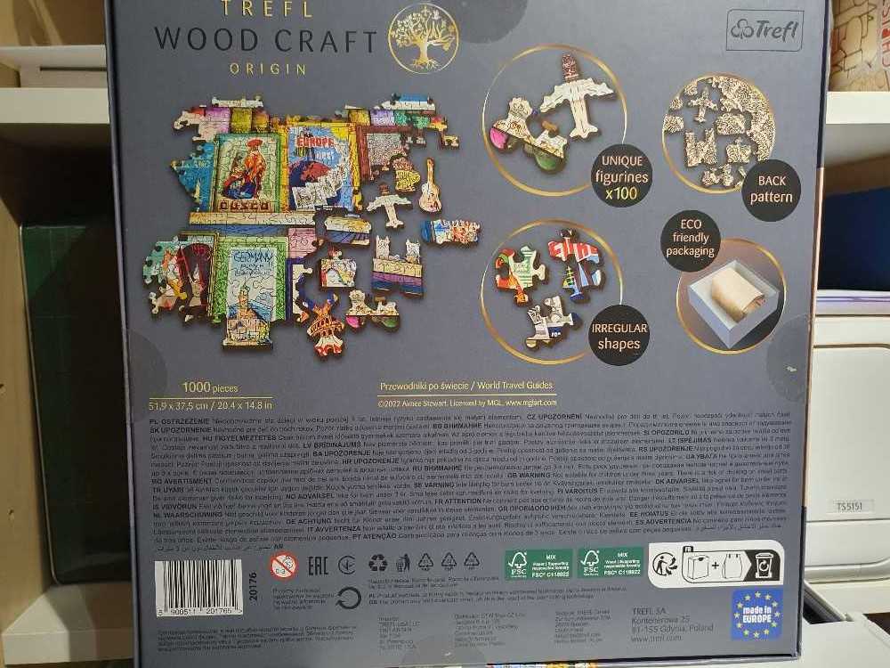 World Travel Guides - Trefl Wood Craft puzzle collectible [Barcode 5900511201765] - Main Image 2