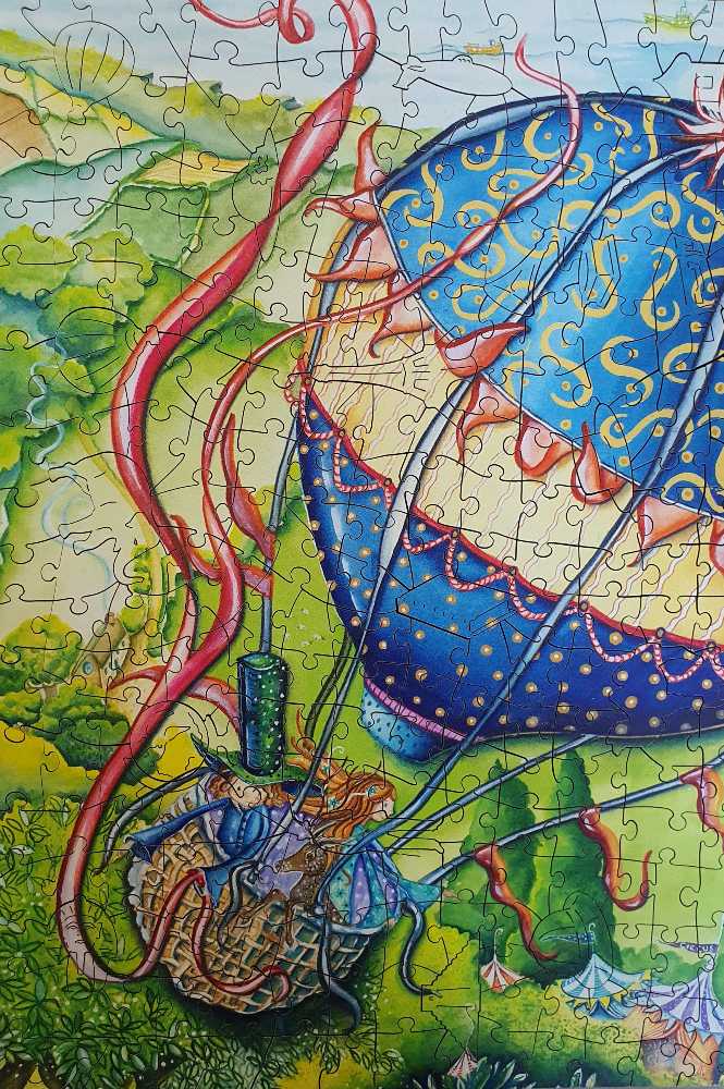 Bumpy Landing - Wentworth Wooden Puzzles 🇬🇧 puzzle collectible [Barcode 6050265338299] - Main Image 2