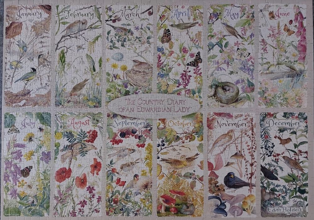 A Year Of The Country Diary - Falcon de luxe puzzle collectible [Barcode 8710126113059] - Main Image 3