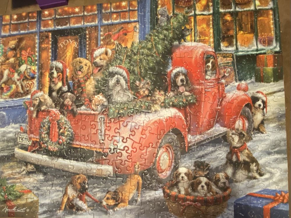 Christmas Dogs BAC - Christmas puzzle collectible [Barcode 192949074768] - Main Image 3