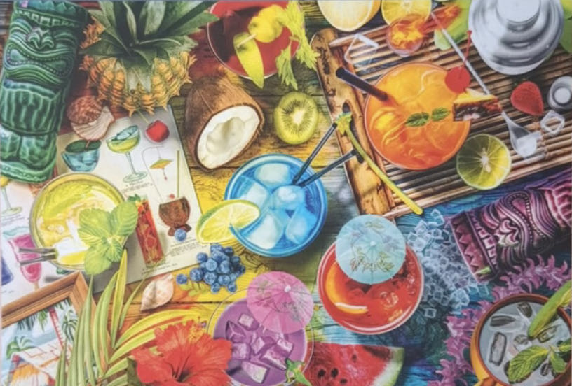 Colourful Cocktails - Trefl Wood Craft puzzle collectible [Barcode 5900511201543] - Main Image 2