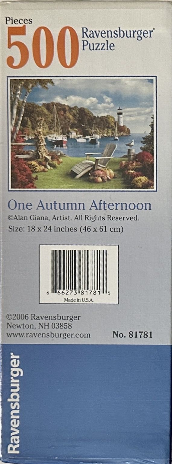 One Autumn Afternoon - Ravensburger puzzle collectible [Barcode 666273817815] - Main Image 2