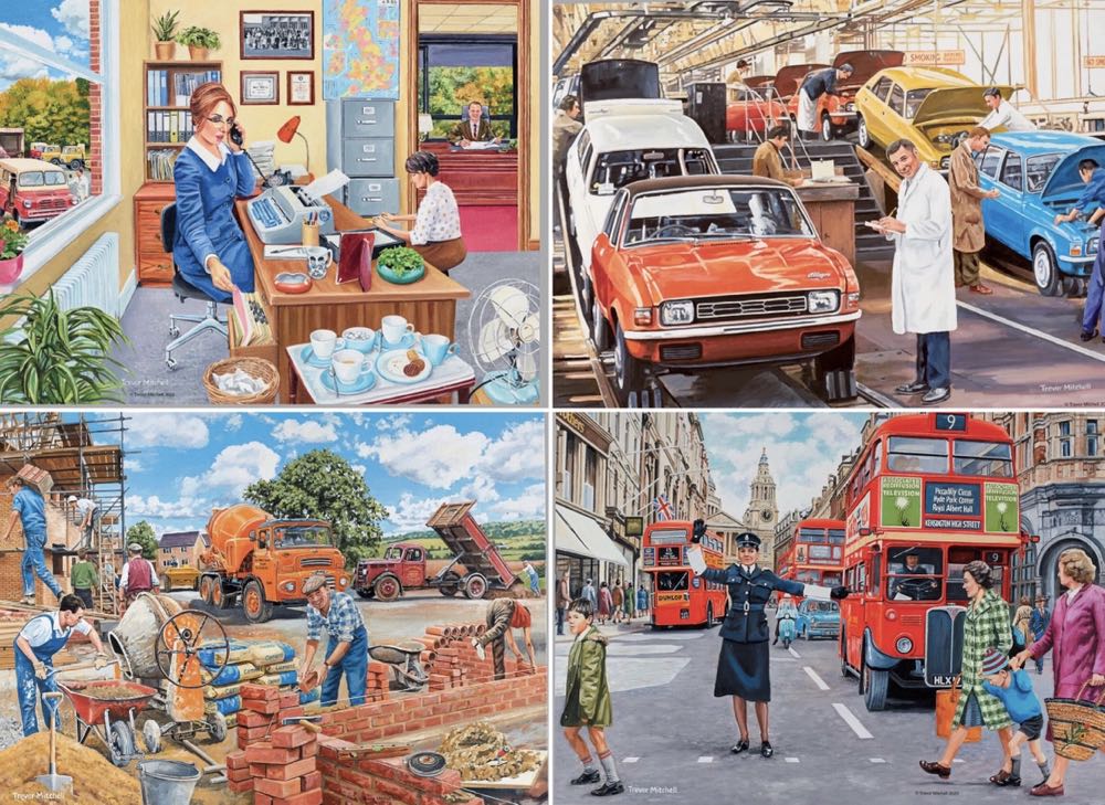 Happy Days 6 Nostalgiic At Work Day Memories (Saskia Lenen) - Ravensburger puzzle collectible [Barcode 4005556174904] - Main Image 2