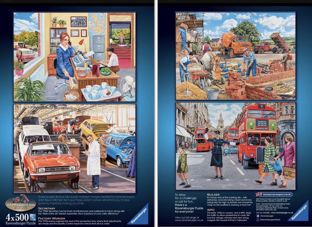 Happy Days 6 Nostalgiic At Work Day Memories (Saskia Lenen) - Ravensburger puzzle collectible [Barcode 4005556174904] - Main Image 3