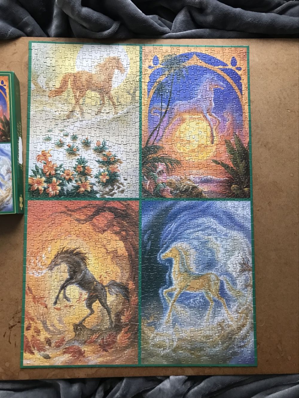 Horses Of The Four Seasons  puzzle collectible - Main Image 2