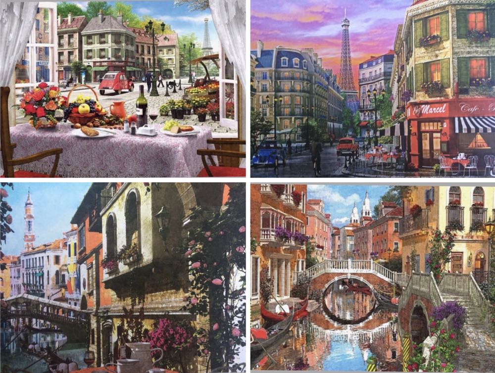 Paris & Venice - Gibsons puzzle collectible [Barcode 5012269050394] - Main Image 3