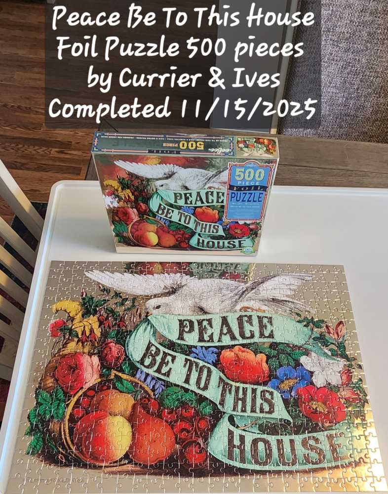 Peace Be to This House - Eeboo puzzle collectible [Barcode 689196506826] - Main Image 2