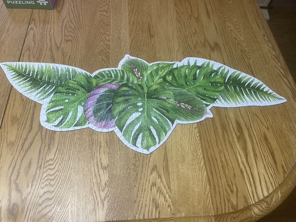 Tropical Leaves - Talking Tables puzzle collectible [Barcode 5052715133943] - Main Image 3