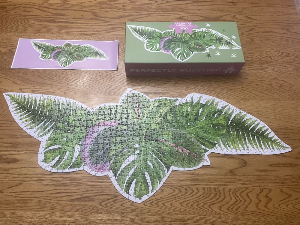 Tropical Leaves - Talking Tables puzzle collectible [Barcode 5052715133943] - Main Image 4