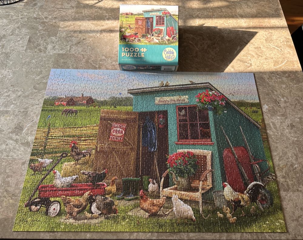 The Happy Hen House - Cobble Hill puzzle collectible [Barcode 625012572576] - Main Image 2