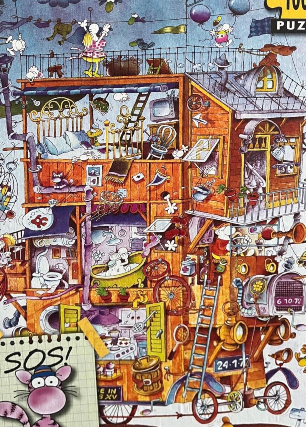 SOS - Where Is Kitty The Cat? (Ewelina Messenger) - Heye Puzzle puzzle collectible [Barcode 4001689290436] - Main Image 2