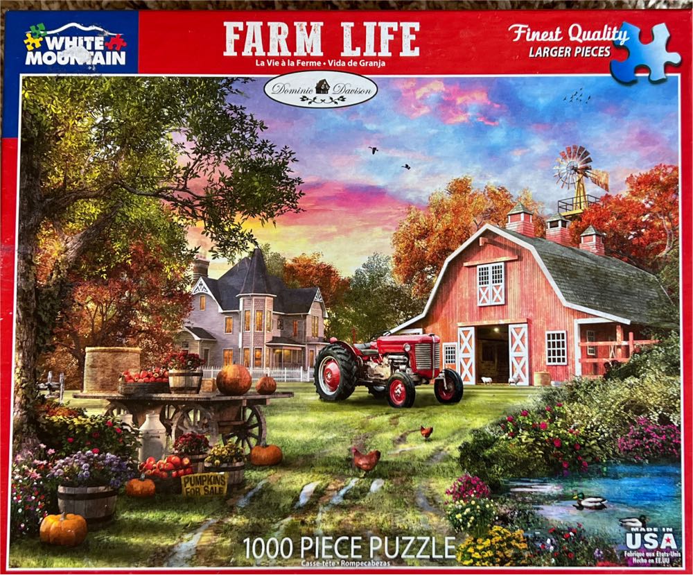 Farm Life - White Mountain puzzle collectible [Barcode 724819262519] - Main Image 1