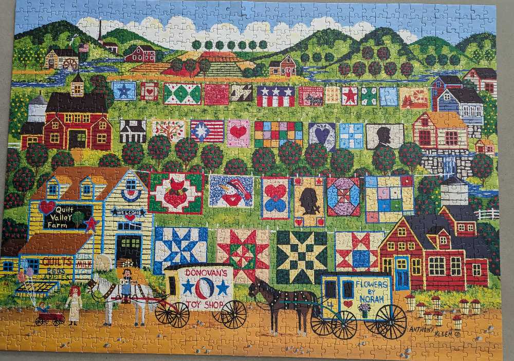 Quilt Valley Farm  - Roseart puzzle collectible [Barcode 4895145457583] - Main Image 2