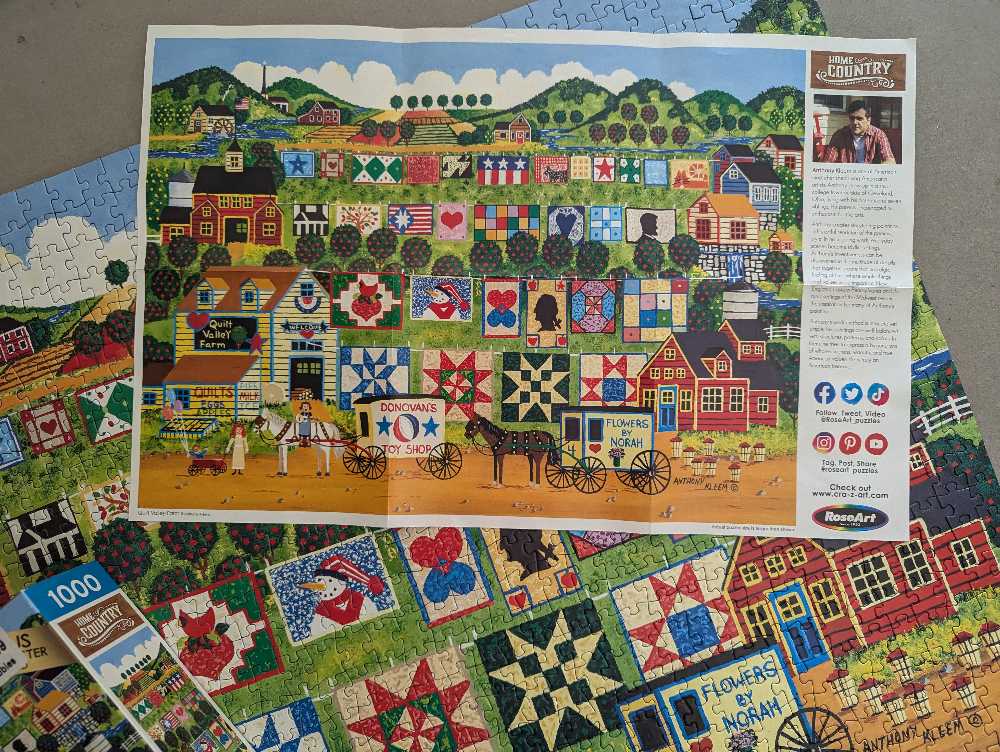 Quilt Valley Farm  - Roseart puzzle collectible [Barcode 4895145457583] - Main Image 3