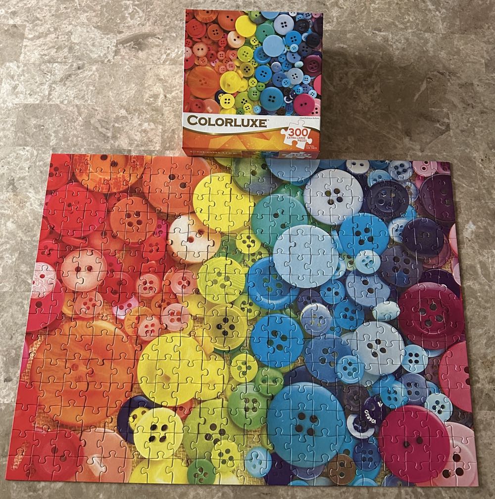 Mixed Rainbow Buttons - Rose Art puzzle collectible - Main Image 2