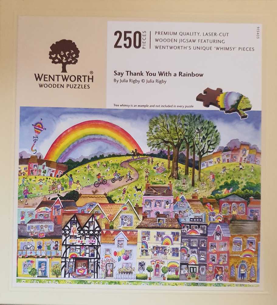 Say Thank You With A Rainbow - Wentworth Wooden Puzzles puzzle collectible [Barcode 6050265366674] - Main Image 1