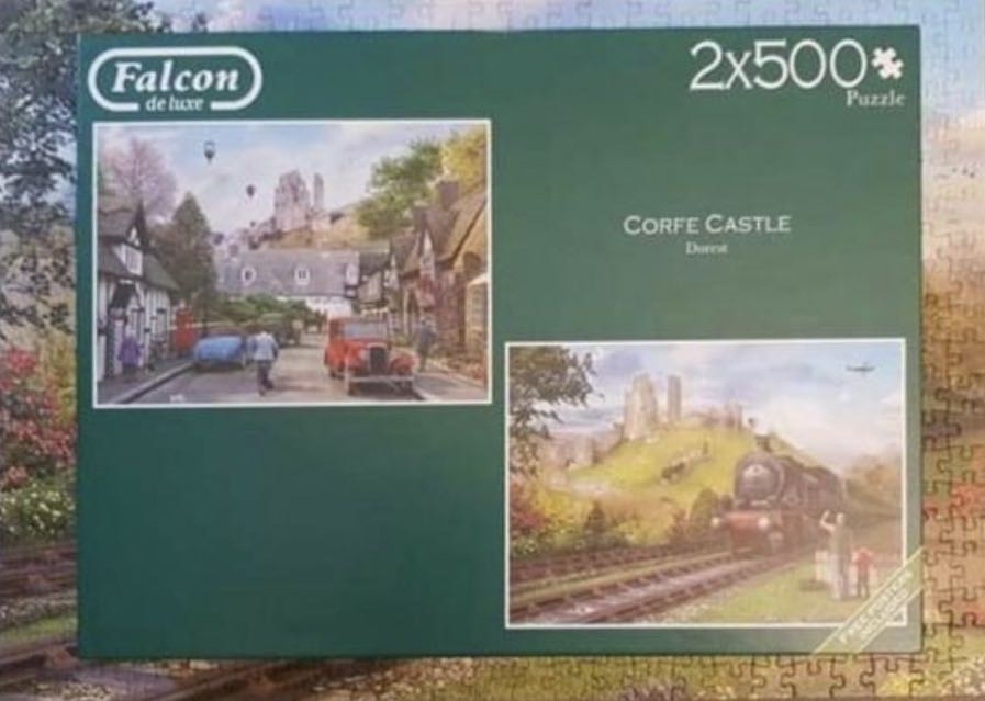 Corfe Castle Dorset - Falcon de luxe puzzle collectible [Barcode 8710126111529] - Main Image 4