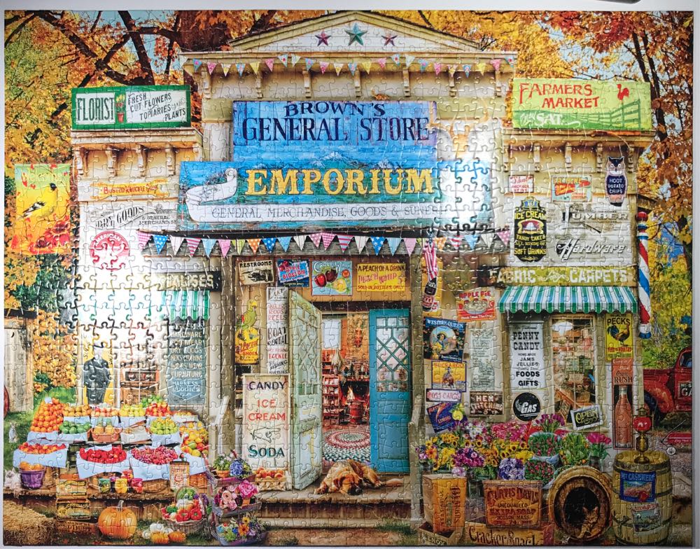 Brown’s General Store - Buffalo Games 🇺🇸 puzzle collectible [Barcode 079346117468] - Main Image 2