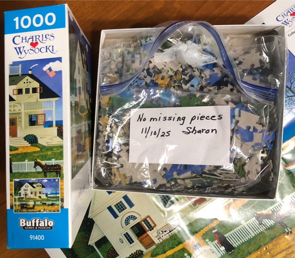 Charles Wysocki-Pickwick Cottage  (Item#11507) - Buffalo puzzle collectible [Barcode 079346115075] - Main Image 4