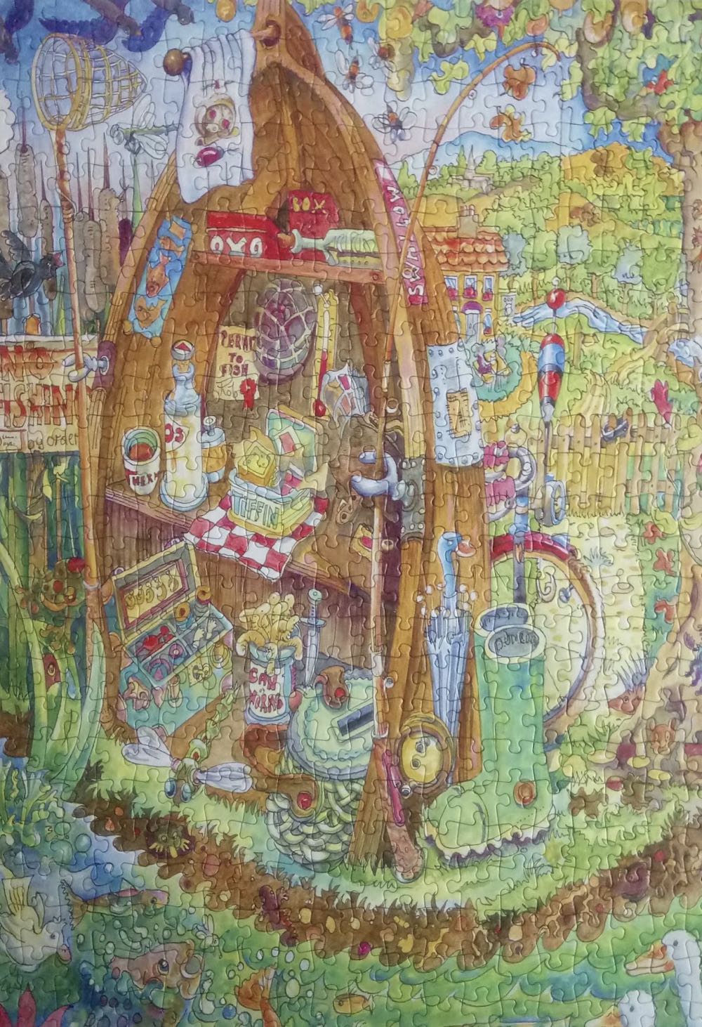 No Fishing & Summer Time - Falcon de luxe puzzle collectible [Barcode 8710126110980] - Main Image 3