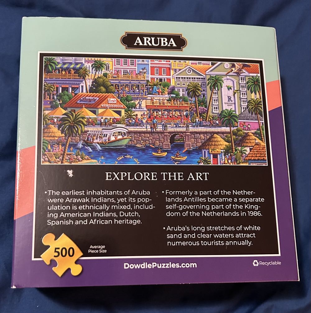 Aruba 500 Piece - Dowdle puzzle collectible [Barcode 671095005449] - Main Image 3