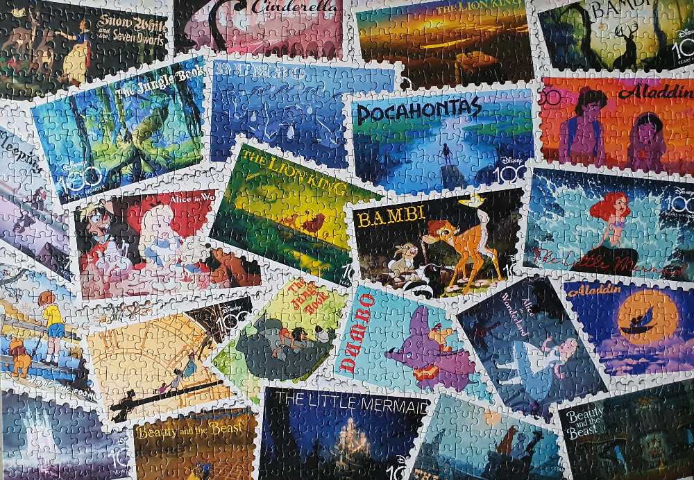 Disney Stamps Collection - Trefl puzzle collectible [Barcode 5900511107609] - Main Image 2
