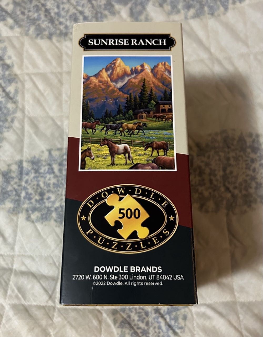 Sunrise Ranch - Give To Holly Johnston - Dowdle Folk Art puzzle collectible [Barcode 671095005487] - Main Image 3