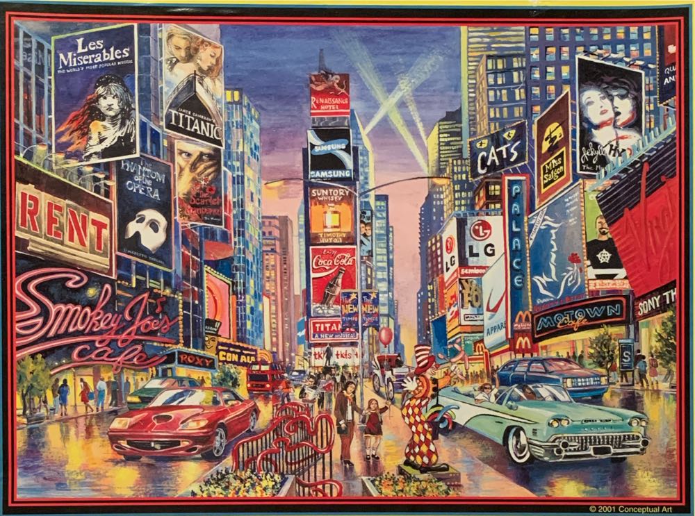 Times Square II - SunsOut puzzle collectible [Barcode 796780263185] - Main Image 2