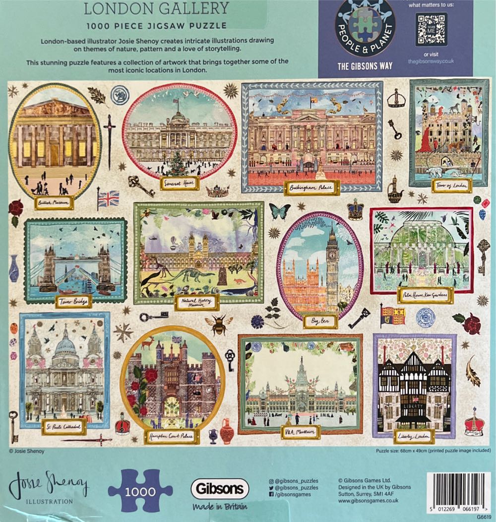 London Gallery  - Gibsons puzzle collectible [Barcode 5012269066197] - Main Image 2