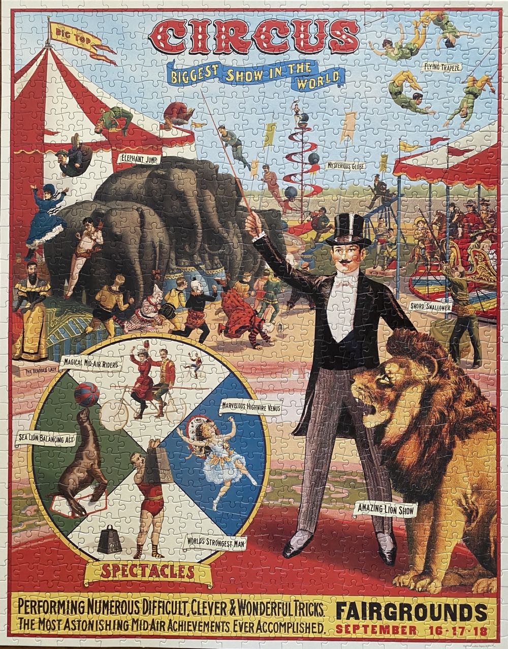 Cavallini Circus - Cavallini & Co. puzzle collectible [Barcode 9781635448955] - Main Image 3