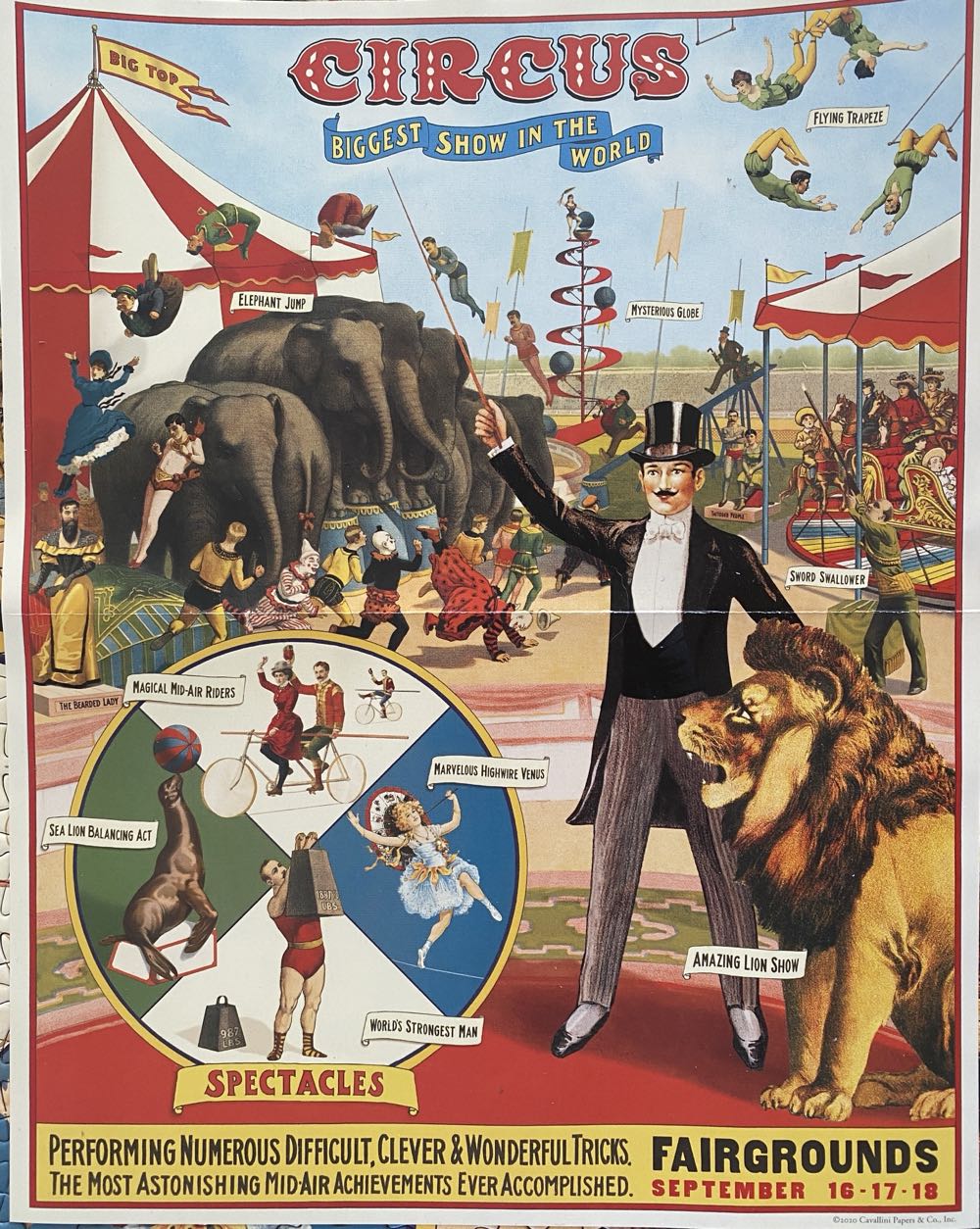 Cavallini Circus - Cavallini & Co. puzzle collectible [Barcode 9781635448955] - Main Image 4