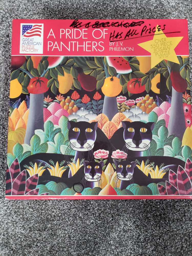 A Pride Of Panthers - Great American Puzzle Factory puzzle collectible [Barcode 010563080364] - Main Image 1