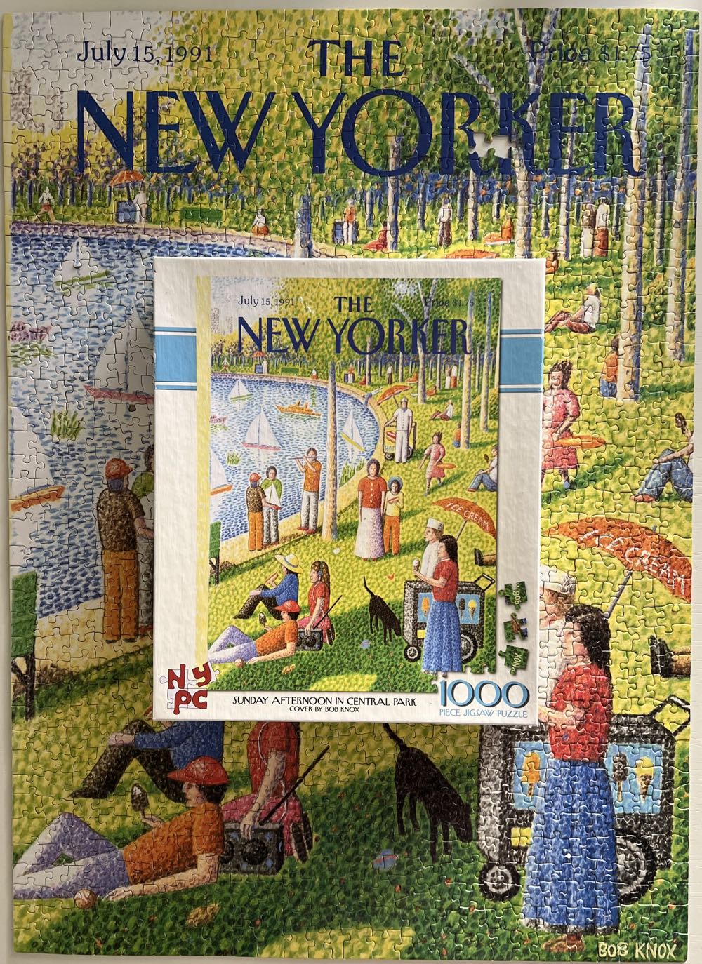 Sunday Afternoon In Central Park - 713, 10/24/24 - SOLD - New York Puzzle Company puzzle collectible [Barcode 705105227719] - Main Image 4