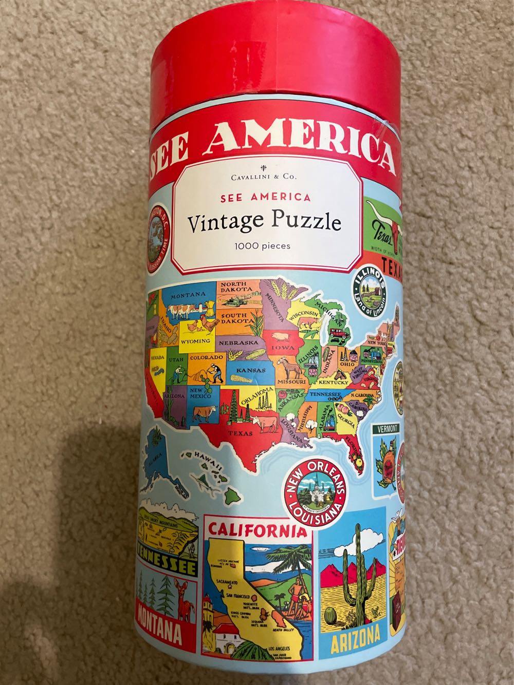 Colorluxe 500 Piece Puzzle Route 66 Museum Mo. New Sealed