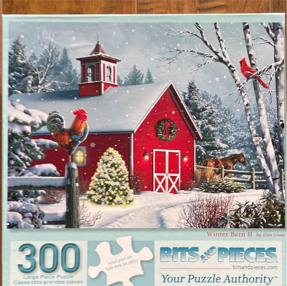 SOLD-Winter Barn II - Bits & Pieces puzzle collectible [Barcode 192949007650] - Main Image 3
