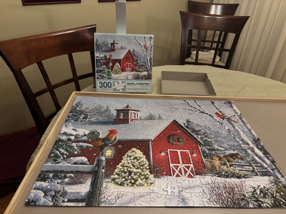 SOLD-Winter Barn II - Bits & Pieces puzzle collectible [Barcode 192949007650] - Main Image 4