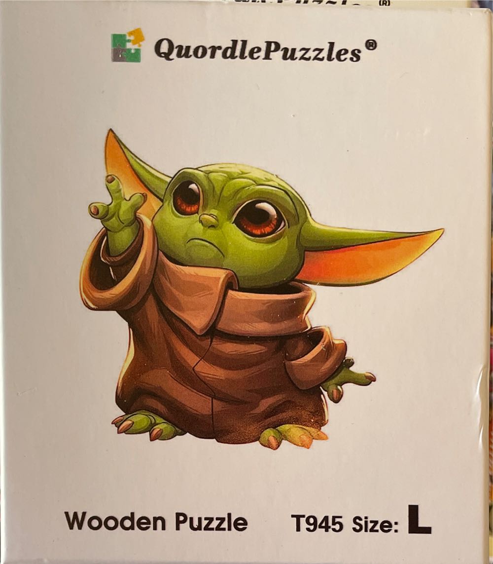 Wooden Puzzle Baby Yoda - QuordlePuzzles puzzle collectible [Barcode 9414131775156] - Main Image 1