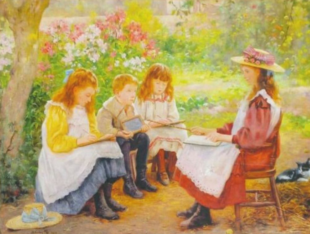 Summer Lessons NNK (In a 1900 Garden) - Falcon de luxe puzzle collectible - Main Image 2
