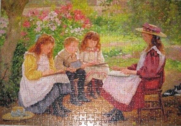 Summer Lessons NNK (In a 1900 Garden) - Falcon de luxe puzzle collectible - Main Image 3