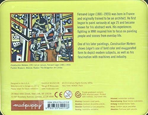 Fernand Leger Construction Workers - Mudpuppy puzzle collectible - Main Image 2